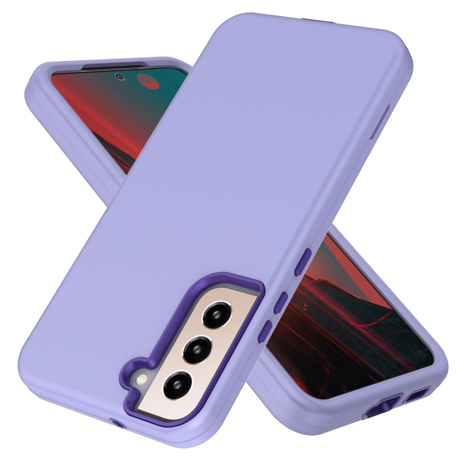 GW03 For Samsung Galaxy S22 5G Thicken Rubberized TPU PC Phone Case Anti-fingerprint Back Cover GW03 For Samsung Galaxy S22 5G Thicken Rubberized TPU PC Phone Case Anti-fingerprint Back Cover